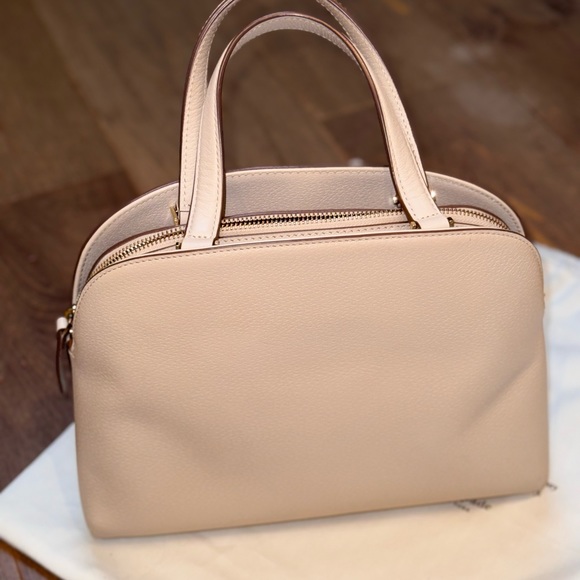 Kate Spade RARE leather hand bag, ivory with flowers and stitching - Picture 5 of 9